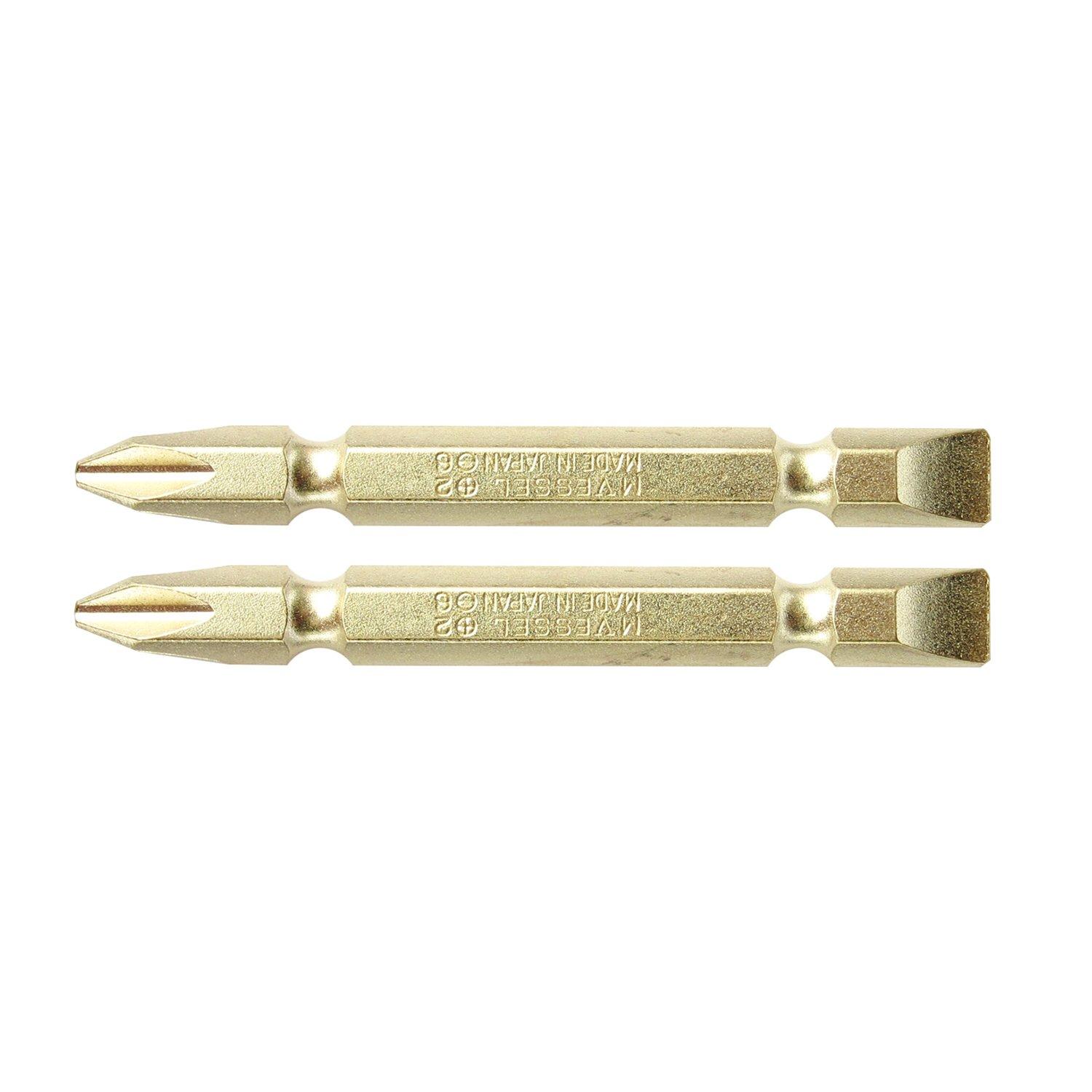 

Сверло VESSEL Gold Bit 2 шт. GM142665 Двустороннее +2/-6×65