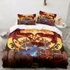 Dragon's Fiery Dance Lord Bedding Set 3pcs, High Quality Bedding Set Including 1pc Duvet Cover And 2pcs Pillowcases for Bedroom, Dormitory Gift