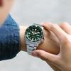 Seiko 5 Oriental Green Water Ghost Three Eye Dial Calendar Display Waterproof Mechanical Movement Stainless Steel Strap Men watches SRPD63K1