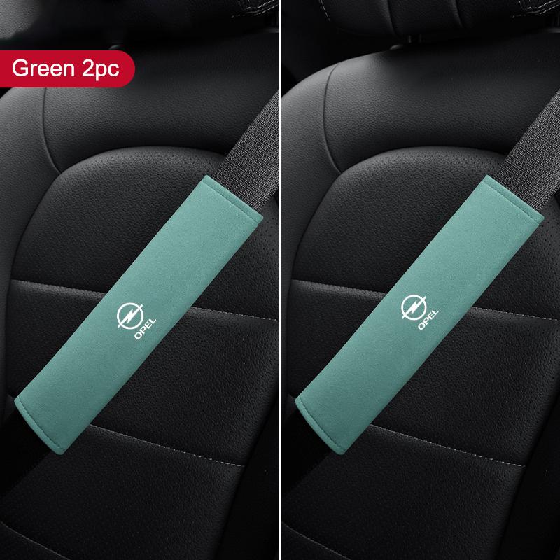 2pcs Car Seat Belt Shoulder Pads Adjustable Protective Shoulder Cover For Opel Astra Insignia Corsa Zafira Meriva Mokka Vivaro