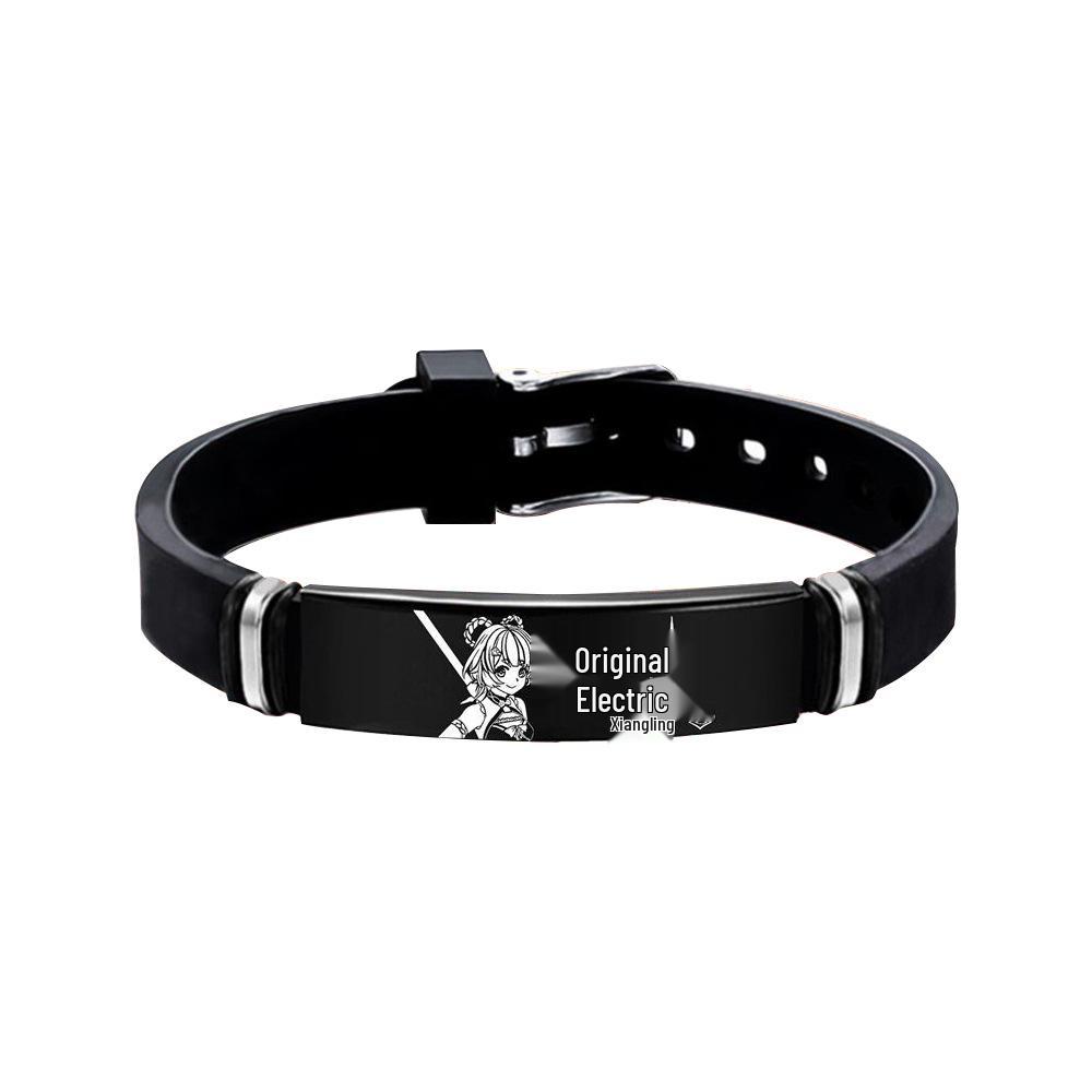 Genshin Impact Kamisato Ayaka Stainless Steel & Walnut Bracelet