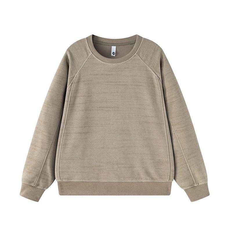 Mens Trendy Vintage Crewneck Sweatshirt Loose Fit Casual Fashion Long Sleeve Outdoor Daily Wear