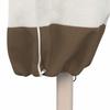 Housse de parasol beige 193 cm - polyester imperméable avec sangles et protection anti-éclaboussures
