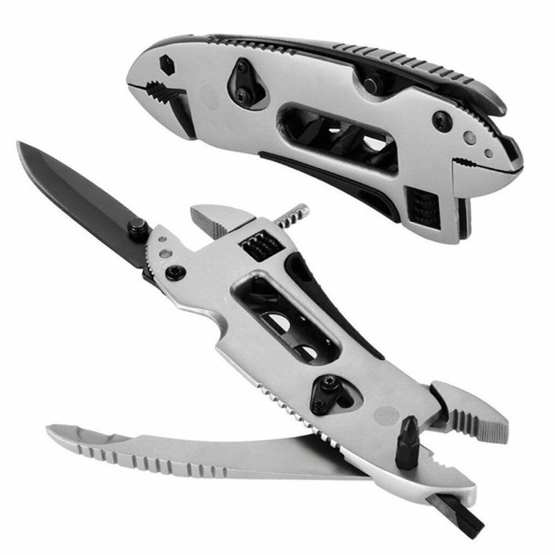 Multifunctional 9 in 1 Keychain Plier Screwdriver Pocket Tools Outdoor Camping Multi-purpose Pliers and Wrench Multi functional screwdriver