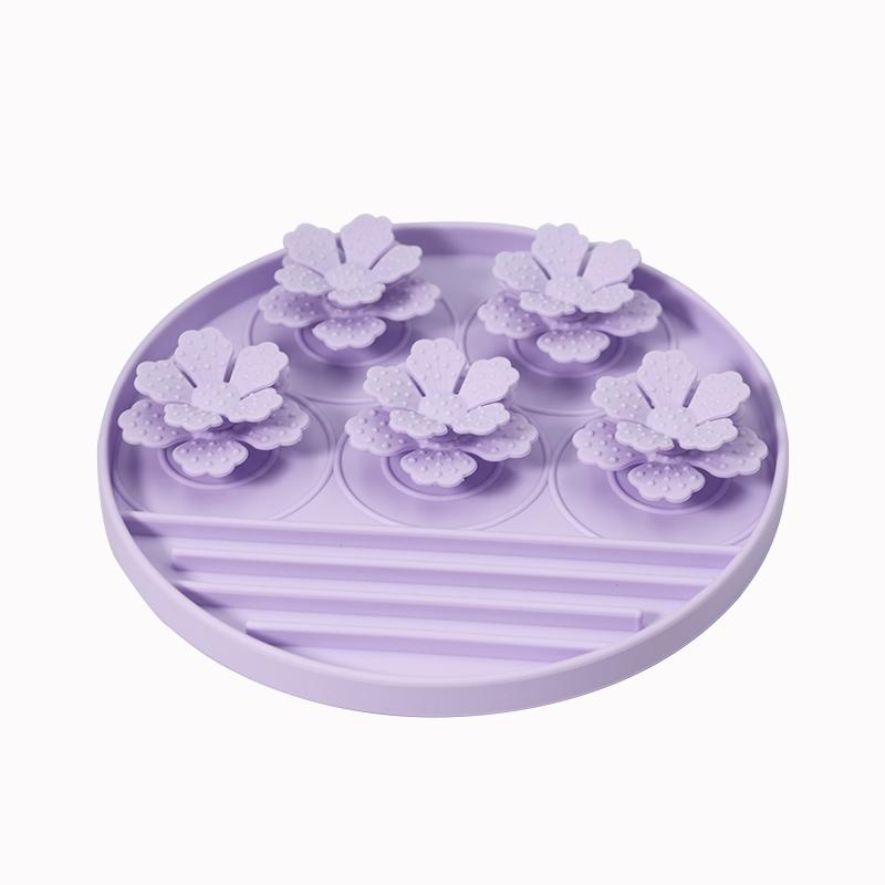 Fashion Double Layer Cat Claw Silicone Pet Slow Feeder Anti-choking Keep Healthy Suction Cup Dog Lick Mat Puppy Accessories