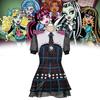 Vestido de Cosplay da Frankie Stein de Monster High Com Material Macio de Nylon Para Role Play de Anime