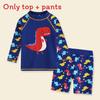 Childrens Swimwear Boys Split Long Sleeve Quickdry Polyester Sun Protection For Water Sports