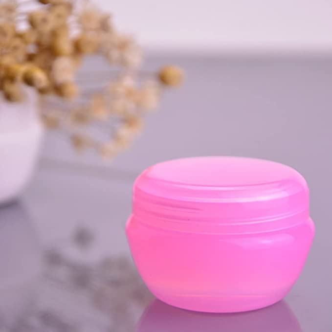 Travel Bottle Cosmetic Containers 30g Refillable Plastic Small Leak Proof Cream Jars 6pcs
