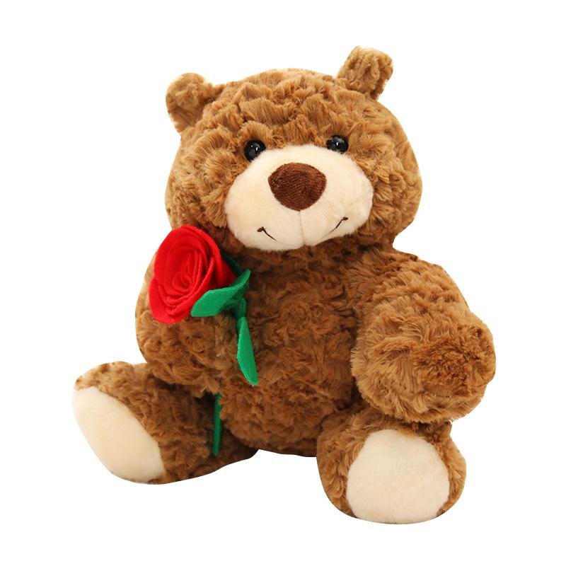 Rose Bear Teddy Bear Doll Plush Toy Hug Bear Doll Girl Company Soothing Doll