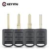 KEYYOU 10X 2 Buttons Remote Car Key Shell For Vauxhall Opel Corsa Agila Meriva Combo Car Key Case