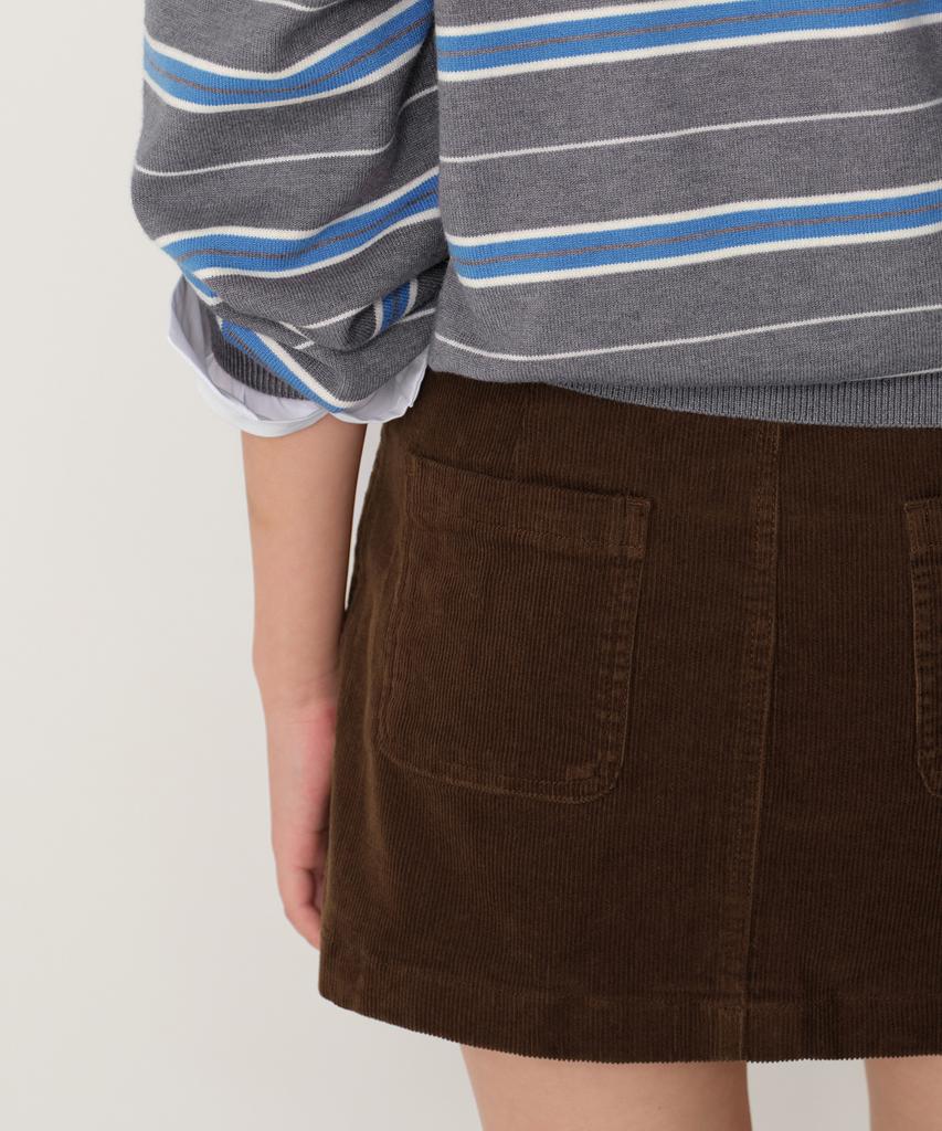 Musinsa Standard Woman 14W Corduroy Low-Rise Mini Scotts [Brown]