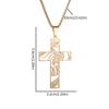 European and American Hollow Design Cross Necklace with Male Personality and Fashion