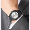 Mens Analog Quartz Wrist Watch Waterproof Luminous Dial Calendar Window Steel Band Square Dress Watches