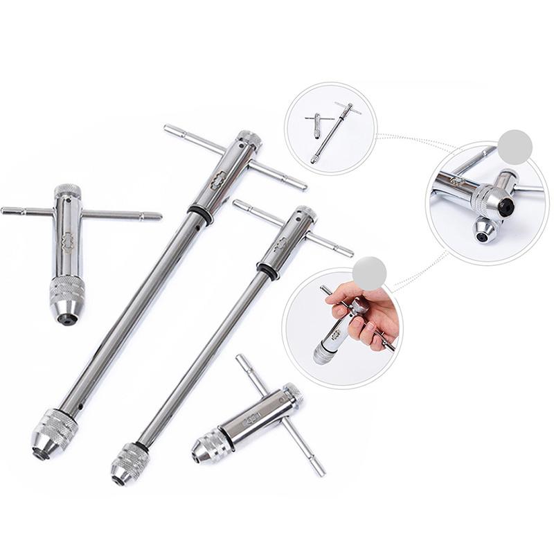 Tap Wrench Ratchet Screwdriver T-handles M3-M8 M5-M12 High Carbon Steel Die