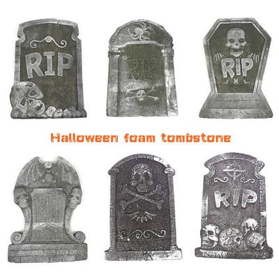 Halloween Foam Tombstone Decoration Haunted House RIP Stone Grisly Props Party Decor Skeleton