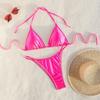 2025 European & American Tie-Up Triangle Bikini Swimwear for Women