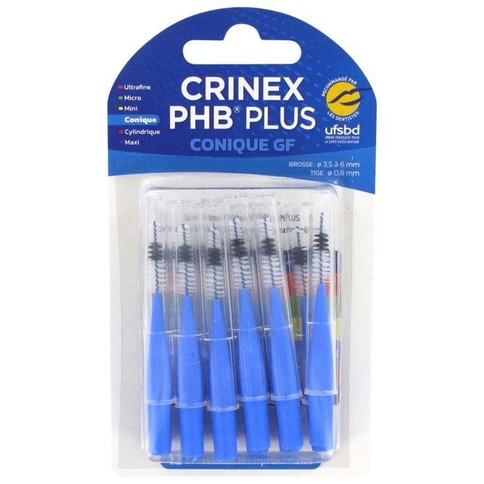 Tapered Brushes - Crinex - Phb Plus - 12 Units - Two-colored Bristles - Anatomical Handle