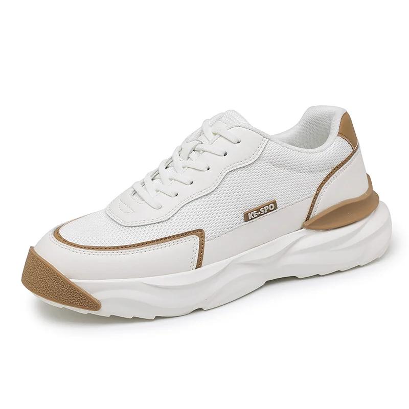 

Модная брендовая мужская повседневная обувь на толстой подошве, мужская обувь для походов на открытом воздухе, дышащая мужская спортивная обувь, новые мужские кроссовки 44 белый