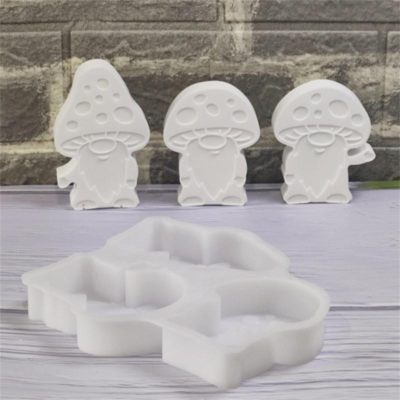 Reusable Mushroom Silicone Craft Molds Durable Candle Casting Creative Decoration For DIY Projects And Home Art