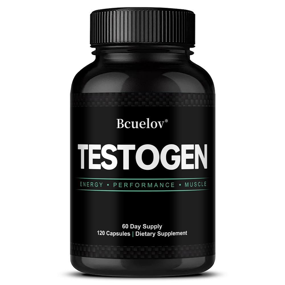 Testogen Dietary Supplement for Men - Energy, Performance & Muscle Support Formula - 120 Capsules 120PCS