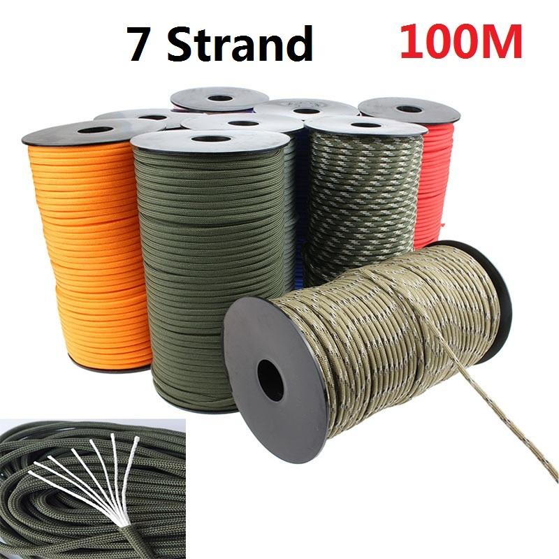 Type III 550 Paracord - 7 Strand Nylon Parachute Cord In Multiple Colors & Lengths