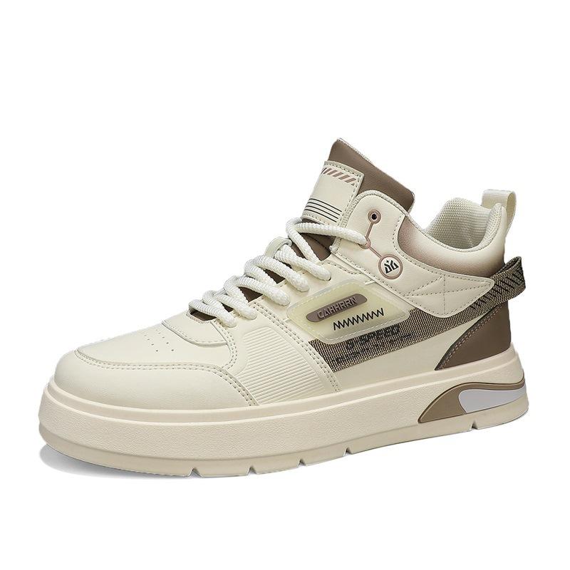 

Men s high-top board shoes autumn retro thick-soled heightening men s new trendy shoes casual sports students white shoes men s shoes 39