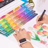Pack Of 5/10 Acrylic Marker Replacements Brush Tip 1mm-5mm Line Wide Liquid Acrylic Paint Pen Brush Tip For Art Painting