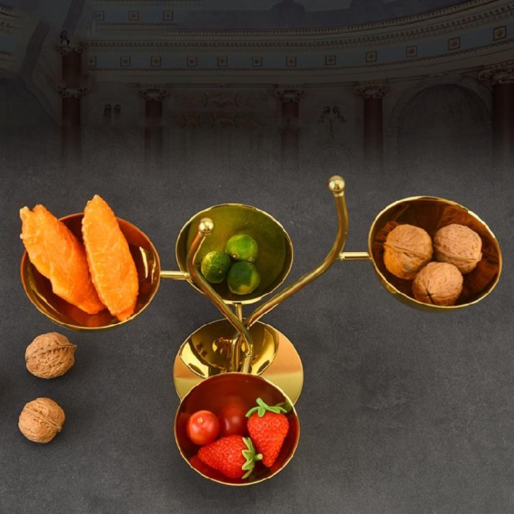 Multi Functional Stainless Steel Snacks Rack Efficient Candy Nut Serving Bowl For Home Parties And Campings