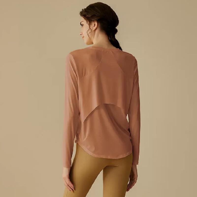 WEZHO Women's Loose Fit Long Sleeve Yoga Top