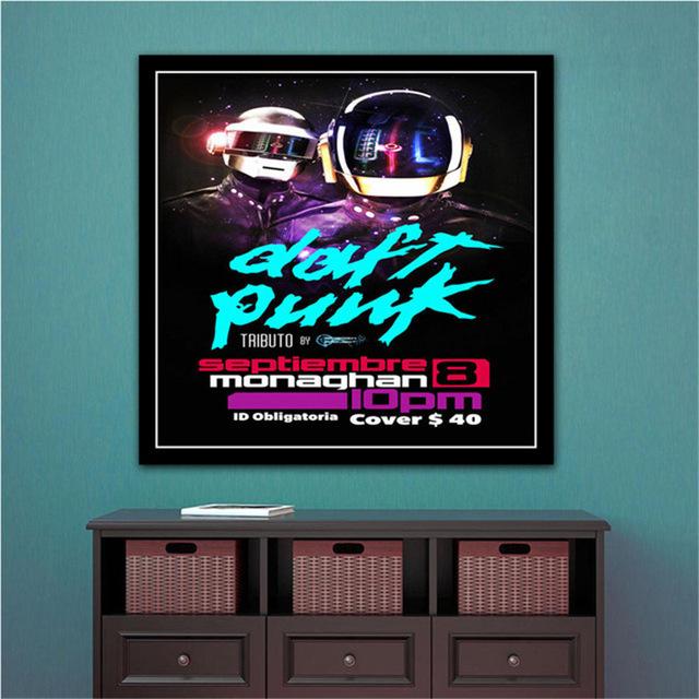

Картина на полотні Daft Punk Starboy Bangalter Реп Музика Альбом Зірка Плакат і малюнки Принти на стінах для домашнього декору у вітальні 50x50cm Unframed