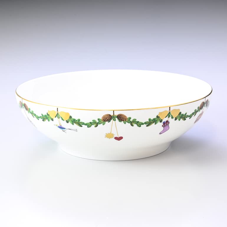 Royal Copenhagen Starfluted Christmas Bowl, 25cm, 2200ml, Deep Plate, 2503580 [Parallel Import]