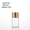 Gold Line 27mm Screw Cap Glass Vial - Sealed Saffron Storage Bottle with Aluminum Cap