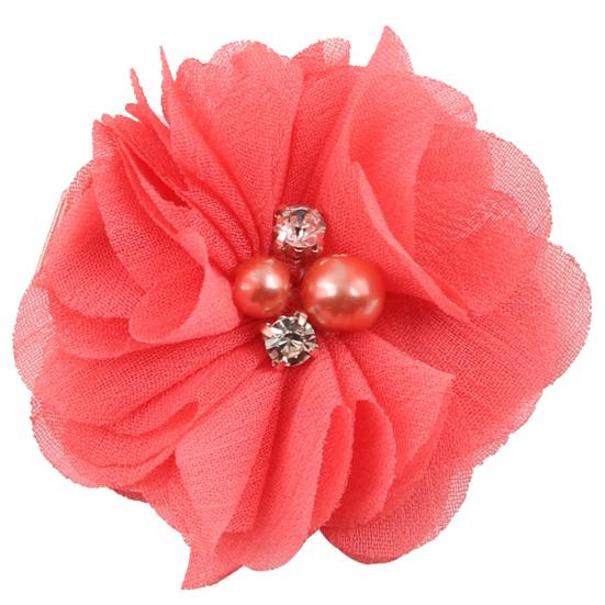 

Привлекательные шифоновые заколки с цветами на каждый день Легкие легко носить Детские заколки для волос со стразами и искусственным жемчугом арбуз красный