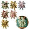 Decorative Door Ornament Craft DIY Quilted Hanger Kit for Wall, Wreath Patchwork Bow Sewing Handmade Fabric Wall Hanging Kit, Adults & Beginners,