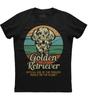 Golden Retriever Offizieller Hund der Coolsten Leute T-Shirt 100% Baumwolle Rundhals Kurzarm Lässiges Herren T-Shirt Größe S-3XL