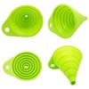 Mini Foldable Funnel Silicone Collapsible Portable Funnels for Fuel Hopper Beer Oil Kitchen Accessories Tools  Items