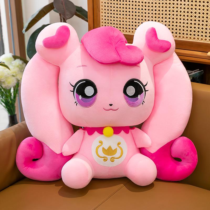 

Плюшевая кукла-подушка в форме сердца Моко - Милая и удобная спинка или подарок на день рождения 25cm (0.4kg) розовый