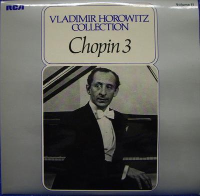 LP Record FRÉDÉRIC CHOPIN, VLADIMIR HOROWITZ - Chopin 3 VH011 RCA, RCA Victro 1976 UK Classical Used
