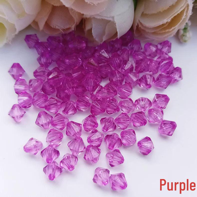 DIY Jewelry Accessories: 6mm Transparent Acrylic Rhombus Beads for Door Curtains