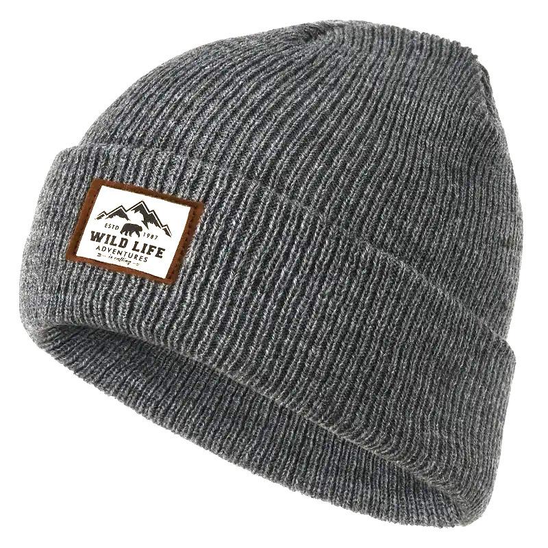 

Winter Thickened Knitted Beanie Elastic Warm Skull Cap Windproof Men Women Outdoor Running Hiking Cycling Skiing Pullover Hat серый