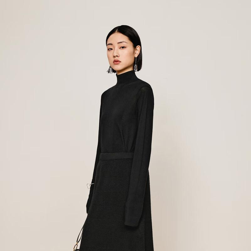 LESS 2024 Autumn Merino Wool Turtleneck Sweater