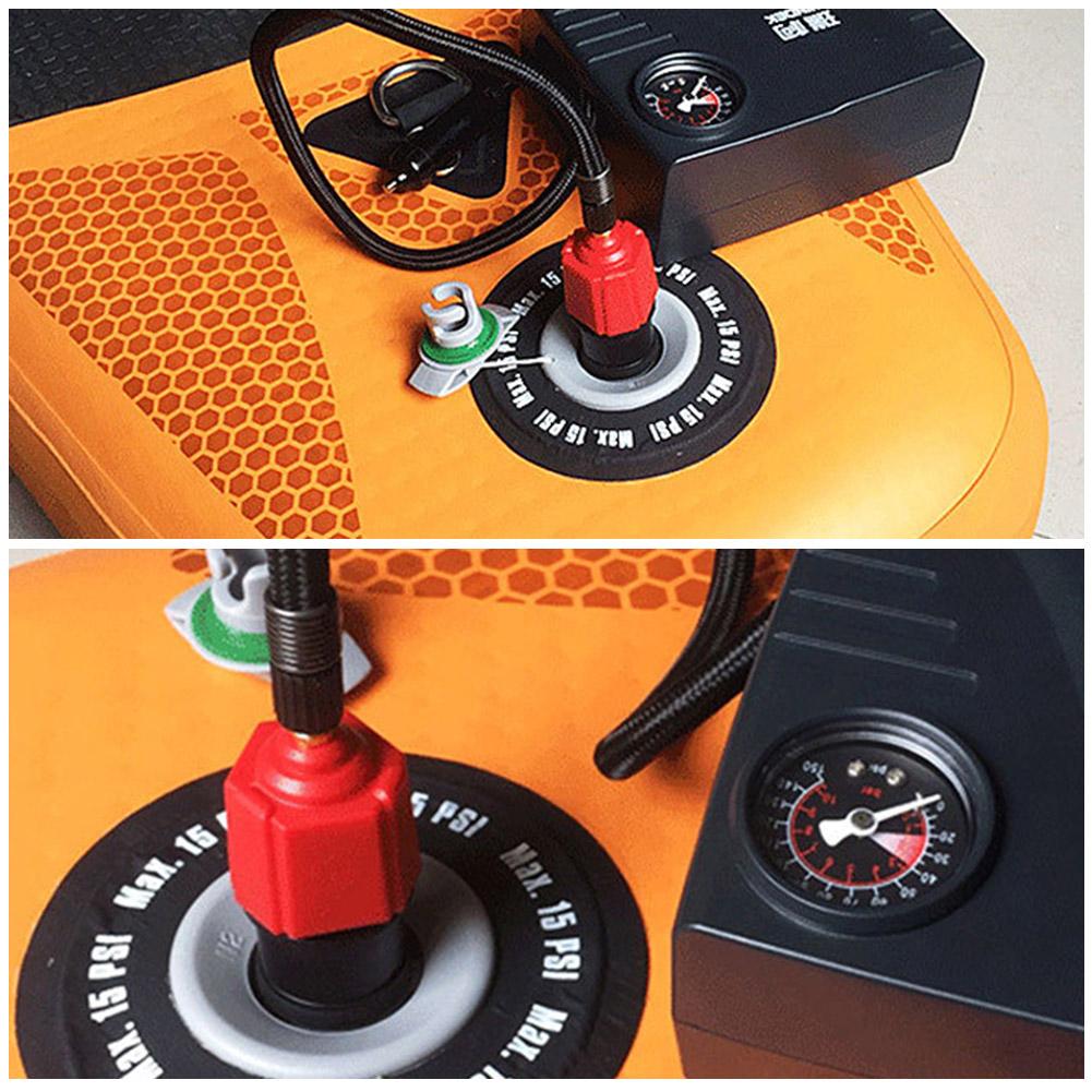 Air Valve Adapter Multifunctional Pump Valve Adapter 4 Standard Nozzles for Inflatable Boat Bed for Stand Up Paddle Board