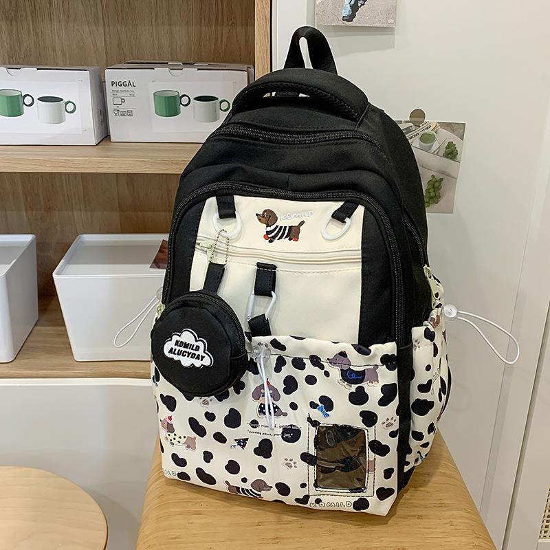 Japanese Ins Cute Girl Joker High Capacity Junior and Senior High School Students' Schoolbags Leisure Backpacks Tide Backpack.