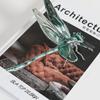 Metallhandwerk Simulierte Insektenskulptur Silberne Libelle Nashornkäfer Metallfigur Heimdekorationszubehör