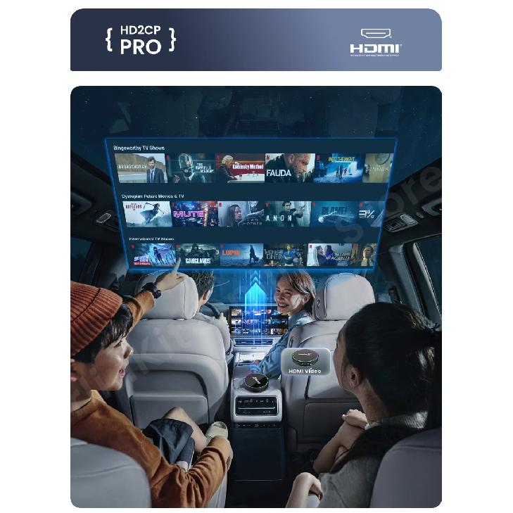 CarlinKit 4.0 Pro CarPlay to CarPlay Android auto Wireless Adapter HDMI Input Support Tv Stick Tv Box PS4 PS5 Xbox Mini PC