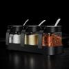 Moisture-Proof Kitchen Seasoning Box Set with Jars and Salt Container