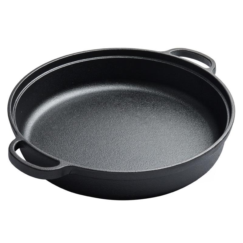 ZISIZ Cast Iron Flat Pan