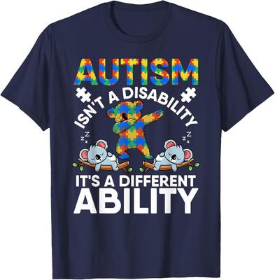 Autism Is Not A Disability Its Different Ability Koala Bear T-Shirt