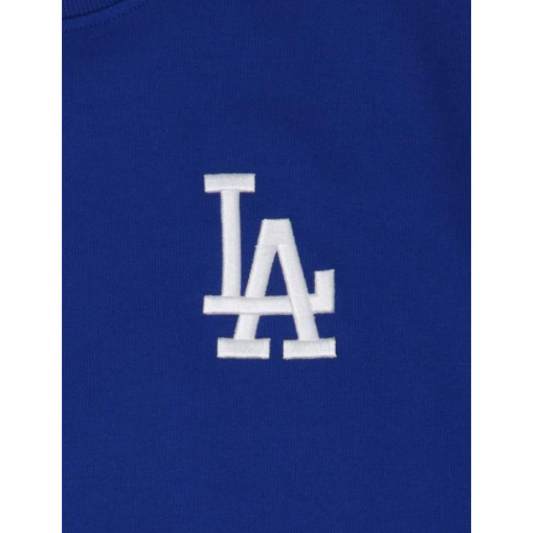 New Era Los Angeles Dodgers Crew Neck Logo Embroidered Sweatshirt Unisex Sweatshirt Blue 13546503