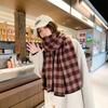 New Plaid Thickened Hemming Scarf Warm Women's Winter Versatile Korean Atmosphere Scarf Men's and Women's Shawls